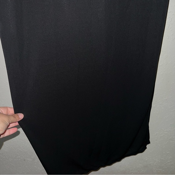 Laundry by Shelli Segal Vintage Square Neckline Black Full Length Evening Dress - Picture 4 of 16